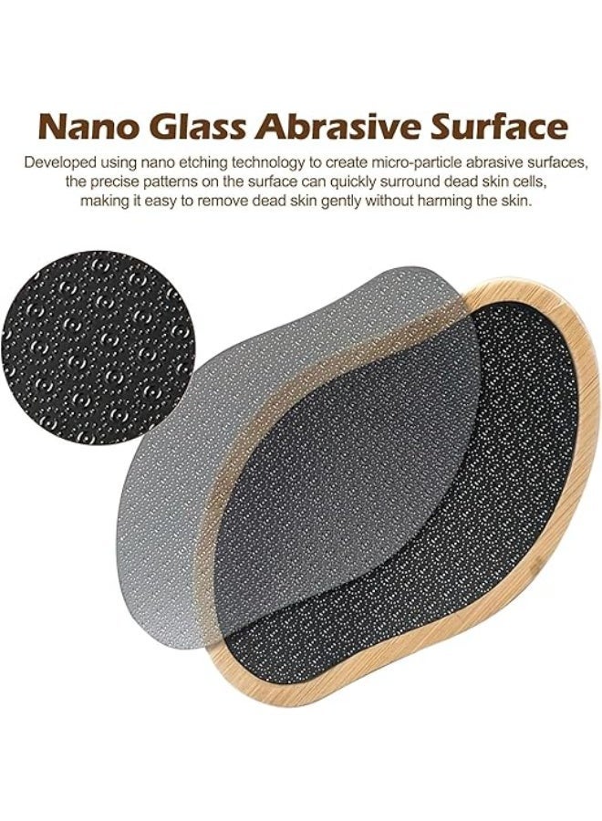 BIGTHREE Nano Glass Foot File, Bamboo Foot Scraper, Foot File Tool, Pedicure Foot Buffer, Long-Lasting Availability, for Foot Care, Removing Skin and Calluses, and Keeping Feet Tender and Smooth. - Image 5